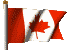 Flying Canadian Flag